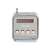 TD-V26 tragbares Radio mit Bluetooth, FM-Radio, SD-Kartenslot, USB-Ladung und LED-Licht