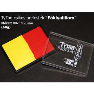 TyToo Body Art Professzionális Arcfesték és Testfesték, Fáklyaliliom, 60g, sárga és piros - Arcfesték