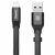 Baseus Fürge Flat Hordozható USB / Lightning kábel Buckle 2A 0,23M fekete (CATMBJ-01) 48356559