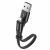 Baseus Fürge Flat Hordozható USB / Lightning kábel Buckle 2A 0,23M fekete (CATMBJ-01) 48356559