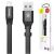 Cablu de date/incarcare Baseus, Nimble Flat Portable, tip lightning 23cm 2 A, Negru 48356559