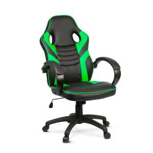 Karfás gamer szék Zöld