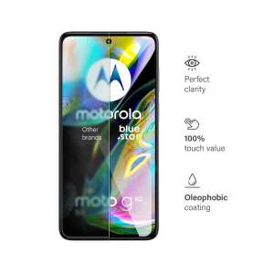 Motorola Moto G82 tempered glass screen protector, Bluestar brand, front screen protection, 9H hardness, oleophobic coating, perfect clarity, 100% touch sensitivity - Motorola