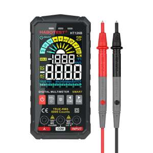 Habotest HT126B digital multimeter with red and black test leads - Multimeter
