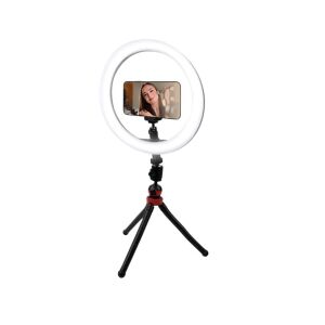 Lumină inelară LED cu trepied și suport pentru telefon pentru selfie-uri și înregistrare video - Lumini LED rotunde și lămpi rotunde