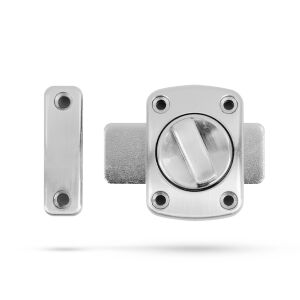 Aluminum bathroom door lock with indicator, surface mounted - Door