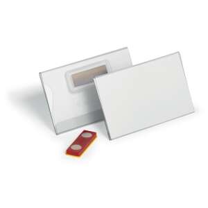 Identifikacijska značka s magnetom, s zaštitom protiv okretanja, 90x54 mm, DURABLE - 25 kom/pak 48380716 - Pribor za oblačenje
