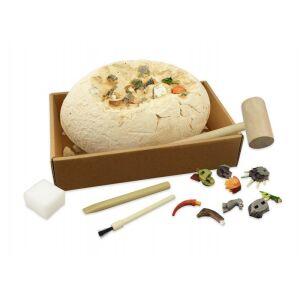 BUKI Dino Mega Egg archaeological dig kit with tools and dinosaur pieces - Buki France Science & Discovery Toy