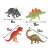 Buki Dino Mega Egg digging kit, 4 assembled dinosaurs, 9cm-13cm