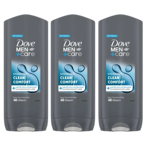  Dove Men+Care Baie de duș Dove Men+Care Clean Comfort 3x400ml