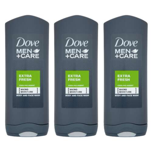 Dove Men+Care Gel de duș Extra Fresh 3x400ml