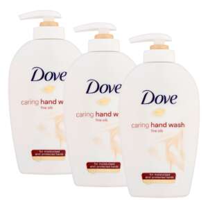 Dove Caring Hand Wash Fine Silk, 3er Pack, je 250ml, feuchtigkeitsspendende Handseife - Dove