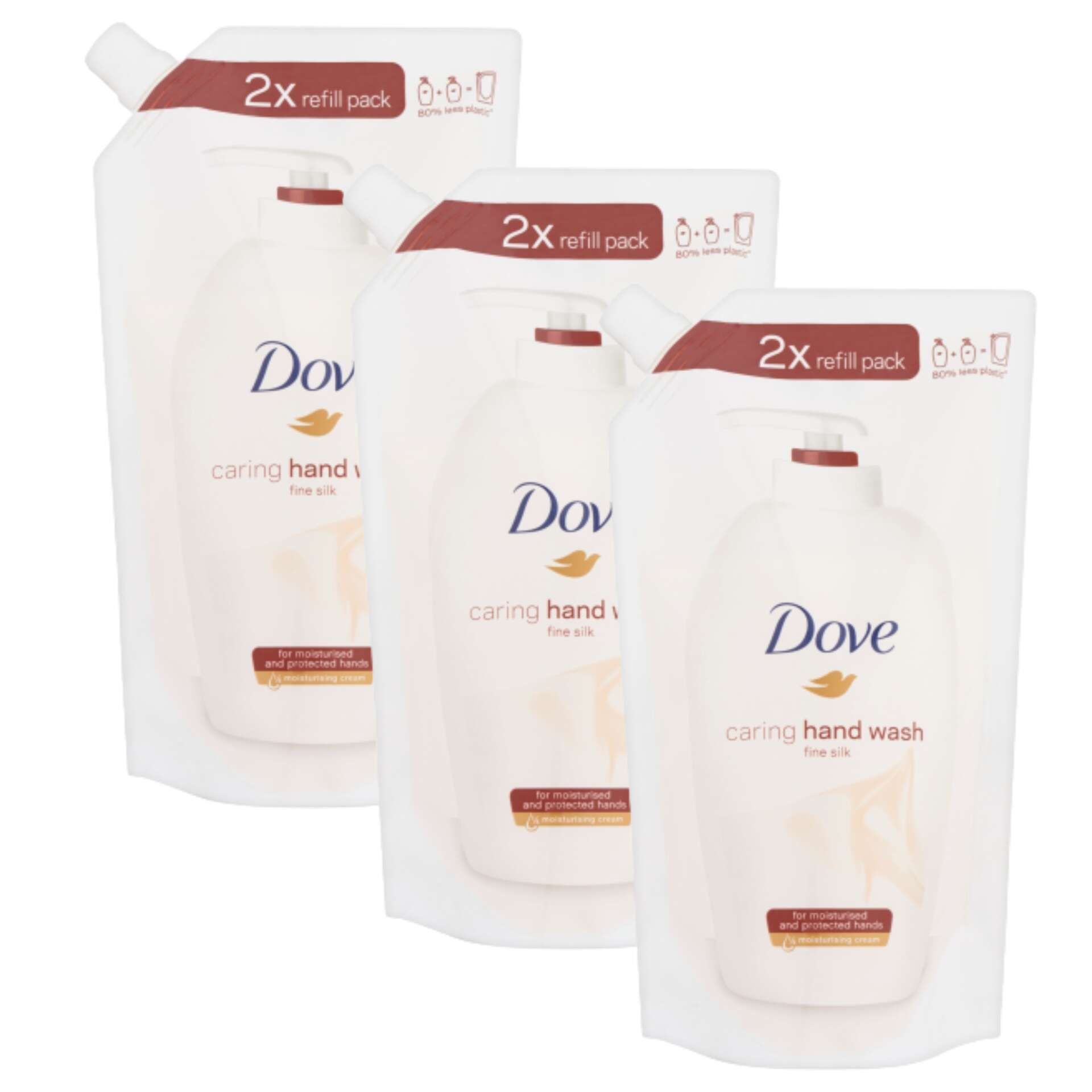 E-shop Náplň do tekutého mydla Dove Silk 3x500ml