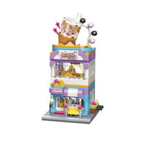 QMAN Keeppley Bubble Tea House blocuri de construcție, 302 piese, pentru fete - Jocuri creative și de construcție