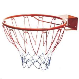Mondo Toys kosárlabda gyűrű, piros fém gyűrű fehér és kék hálóval - Kosárlabdázás