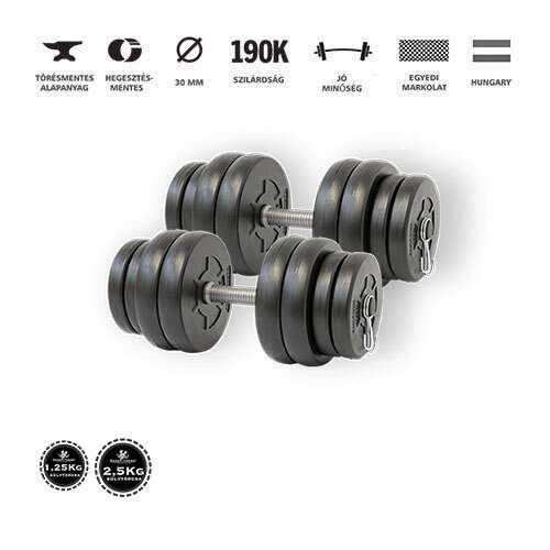 Sada činiek GazoFitness® 32kg s 2,5kg a 1,25kg závažím