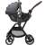 Maxi-Cosi Leona² babakocsi, szürke, oldalnézet, autósüléssel