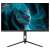 LC-Power LC-M27-4K-UHD-144-V2 monitor elülnézet állvánnyal