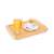 Tescoma ONLINE bamboo serving tray with breakfast on it