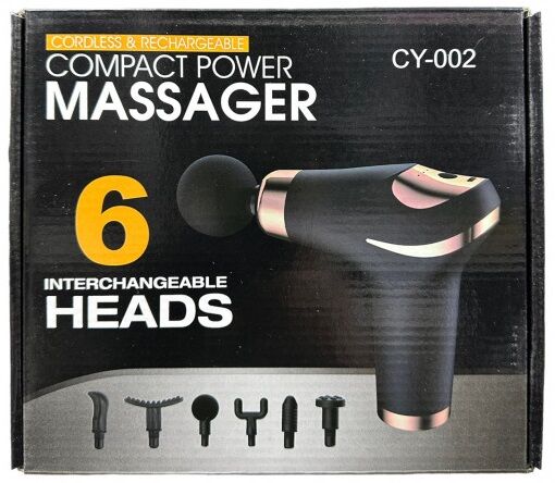 Akkumulátoros Masszázspisztoly, Fekete