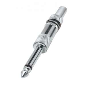 6.3mm mono jack plug, metal, SK 2M - Connector