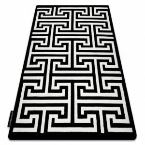 Hampton Crown Black and White Greek Key Rug 160x220 cm - Crown