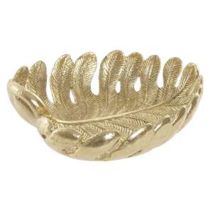 Arany levél formájú tálca, dekoratív tálca, dekoratív tál, otthoni dekoráció, asztali dekoráció - Kínáló tál