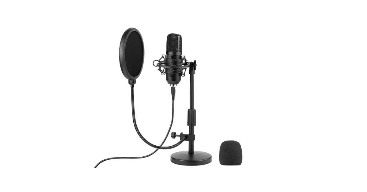 Tracer Premium Pro, GameZone, Streaming, USB, POP-Filter, Rauschunterdrückung, Schwarz, Kondensatormikrofon 80749156