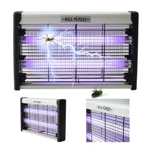 SmileHOME UV fluorescenčný elektrický lapač hmyzu 20W #grey-black