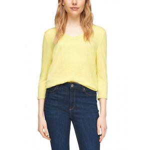 s. Oliver galben, tricou cu gât în V pentru femei – 44 128088964 - Îmbrăcăminte pentru femei