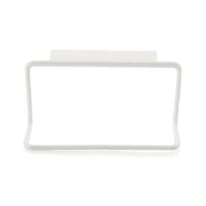 Weißer Kunststoff-Küchenhandtuchhalter zum Aufhängen an Schranktüren - Innenarchitektur