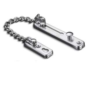 Stainless steel door chain lock, security chain for door, door chain lock for safety, door chain lock for home security - Door
