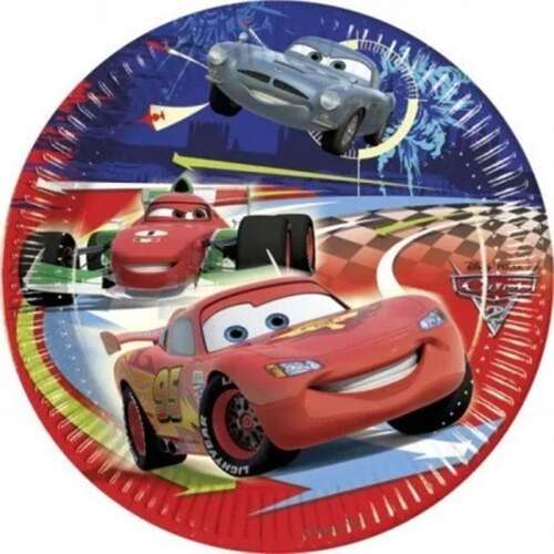 Talerze imprezowe Disney Cars, 8 sztuk, 19,5 cm