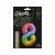 Beauty & Charm Rainbow Number 8 Foil Balloon, 85cm, packaged