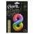 Beauty & Charm Rainbow number 8 foil balloon, 85 cm
