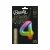 Beauty & Charm Rainbow Number 4 Foil Balloon - 85 cm