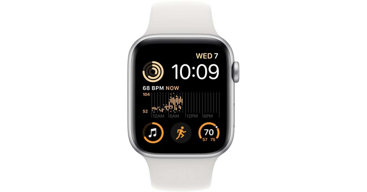 Apple Watch SE OLED 44 mm 4G Ezüst GPS (műhold) okosóra Pepita.hu