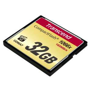 Transcend 1066x CompactFlash 32GB memóriakártya, UDMA7, 160MB/s olvasási sebesség - Transcend
