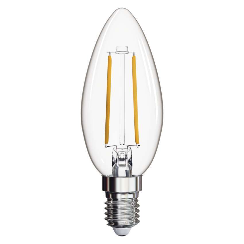 LED izzó Filament gyertya / E14 / 1,8 W (25 W) / 250 lm / meleg fehér