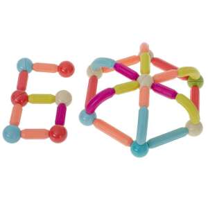 Magnetic Building Toy Blocuri de construcție pentru copii mici 64 de bucăți 3,5 cm Ball 48562787 Jucării de construcții magnetice