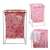 Pink flamingo laundry hamper with metal frame