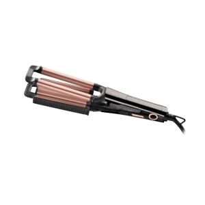 Rosegold Triple Barrel Hair Waver isolated on white - Hair curler