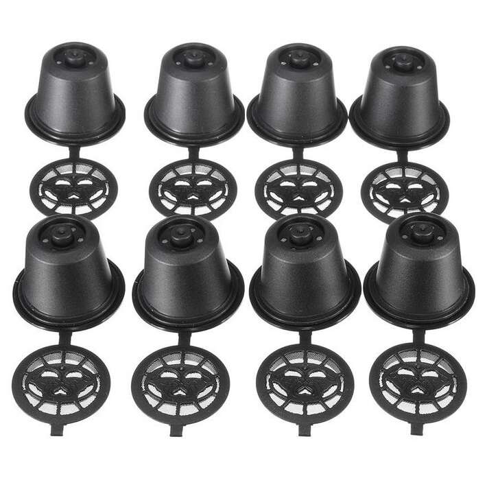 Újratölthető kávé kapszula, Nespresso kávégépekhez 8db