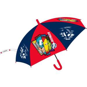 Bosszúállók gyerek esernyő, piros és kék, Amerika kapitánnyal, Vasemberrel, Thorral és Hulkkal, 74cm - E plus M