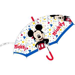 Disney Mickey Mouse kids clear umbrella, 74cm, automatic opening - Children's Umbrella