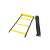 Жълта лека атлетика с черни ленти, 12 стъпала, 6 метра дължина и черна чанта за носене