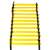 Жълта лека атлетика с черни ленти, 12 стъпала, 6 метра дължина