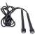 Adjustable jump rope for fitness and crossfit, black