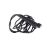 VG-14314_CZ Black Fitness Jump Rope, coiled