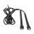 Black fitness jump rope VG-14314_CZ coiled up on a white background
